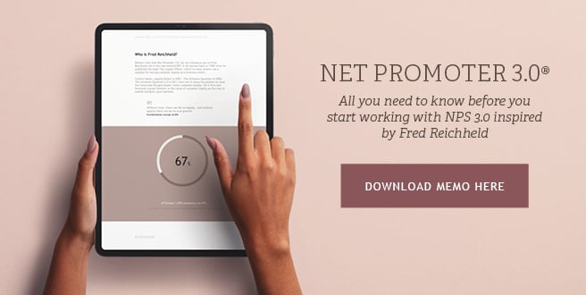 Net Promoter 3.0 - inspiration from Fred Reichheld 