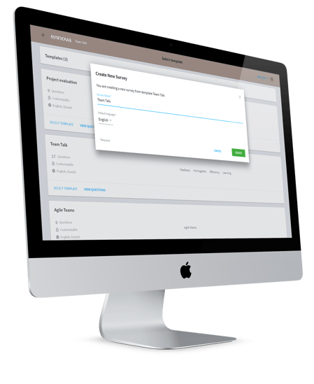 Ennova Team-Talk - Quick and easy survey set-up
